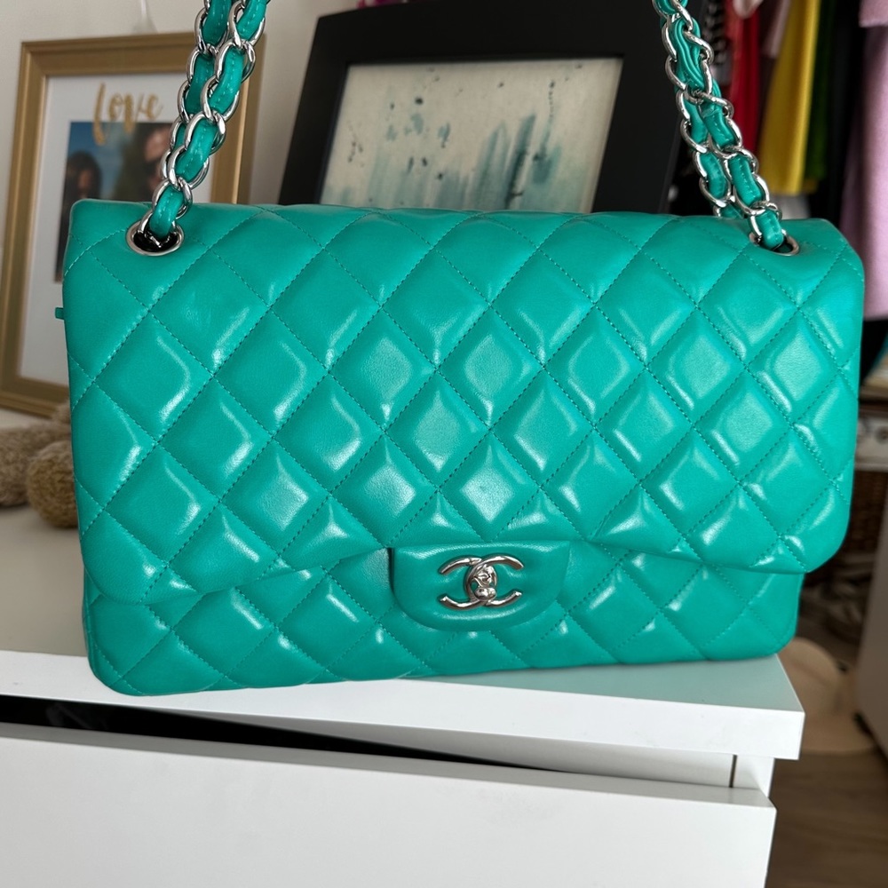 Chanel Jumbo Lambskin Leather